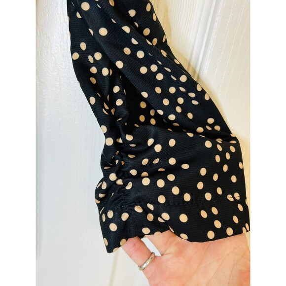 Eyeshadow Womens Black Beige Nude Polka Dotted Blazer/Jacket Size Small - Picture 5 of 8